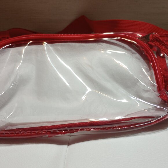 Clear / red trimmed stadium bag - Picture 4 of 4